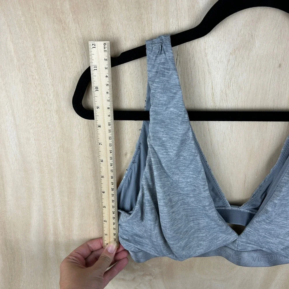 Victoria's‎ Secret Deep Plunge Gray Cotton Sports Bra – Size Unknown